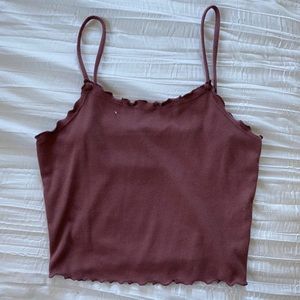 PINK cropped tank top
